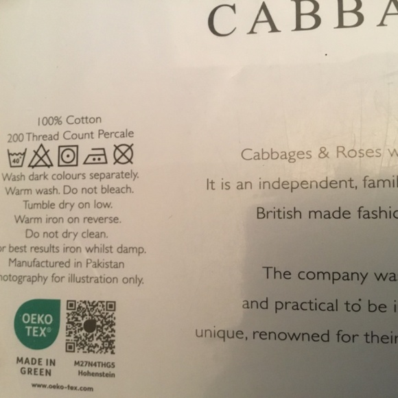 Cabbages & Roses King Duvet Set ‘Paris Rose’ Deep Lavender - Picture 4 of 4